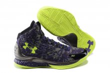UA Curry One Basketball Shoes Purple/Green