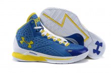 UA Curry One Basketball Shoes Pale-blue/Yellow
