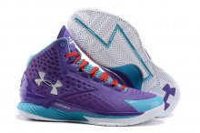UA Curry One Basketball Shoes Purple/Blue