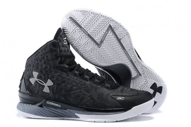 UA Curry One Basketball Shoes Black/Grey