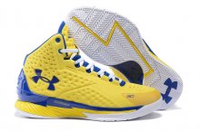 UA Curry One Basketball Shoes Yellow/Blue