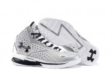 UA Curry One Basketball Shoes Sliver/Grey/Black