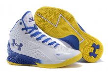 UA Curry One Basketball Shoes White/Navy