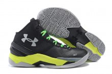 UA Curry Two Basketball Shoes Black/Sliver/Yellow