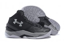 UA Curry Two Basketball Shoes Black/Grey/White