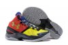 UA Curry Two Basketball Shoes Yellow/Red Gold Black/Grey