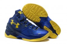 UA Curry Two Basketball Shoes Blue/Yellow