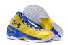 UA Curry Two Basketball Shoes Yellow/Blue White