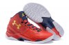UA Curry Two Basketball Shoes Red/Gold/Navy