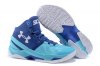 UA Curry Two Basketball Shoes Pale Blue/Blue White