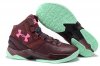 UA Curry Two Basketball Shoes Burgundy