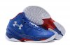 UA Curry Two Basketball Shoes Blue/White Red