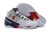 UA Curry Two Basketball Shoes Grey/Red Navy