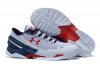 UA Curry Two Low Basketball Shoes White/Blue/Red