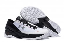UA Curry Two Low Basketball Shoes White/Black
