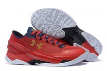 UA Curry Two Low Basketball Shoes Red/Gold