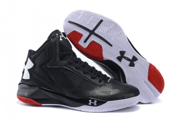 UA Rocket Shoes Black/White/Red
