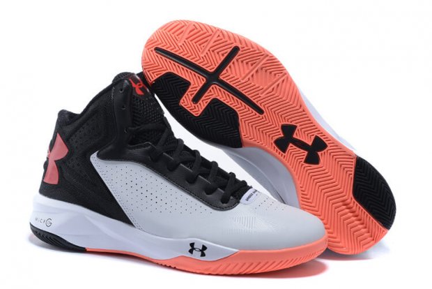 UA Rocket Shoes White/Black/Red