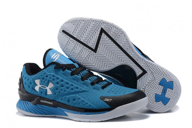 UA Curry One Low Basketball Shoes Blue/Black