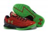 UA Curry One Low Basketball Shoes Red/Green Black