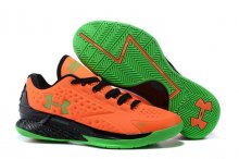 UA Curry One Low Basketball Shoes Orange/Green
