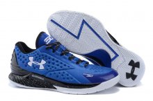 UA Curry One Low Basketball Shoes Blue/White