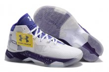 UA Curry 2.5 Basketball Shoes White/Purple
