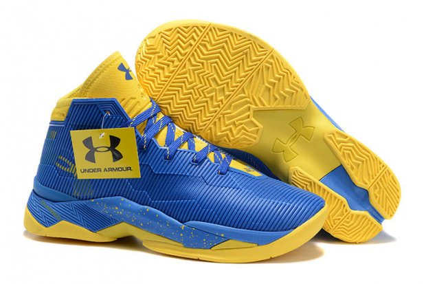 UA Curry 2.5 Basketball Shoes Blue/Yellow