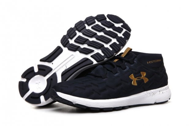 Men\'s UA Charged Reactor Run Navy/Gold