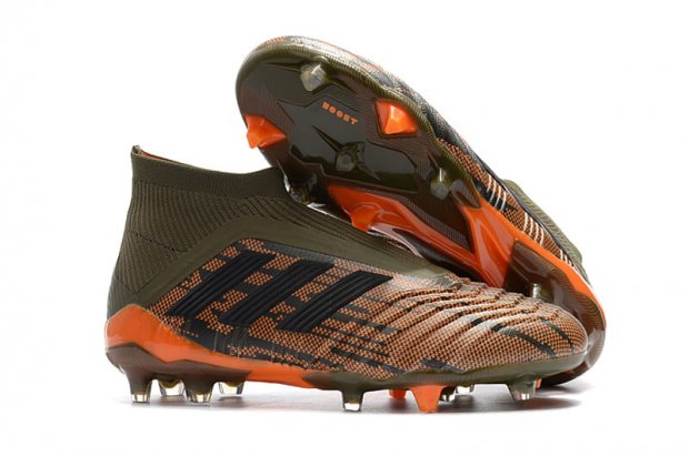 Men\'s adidas Predator 18+ Trace Olvie / Black / Light Orange
