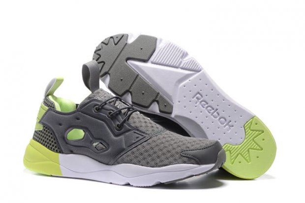 Reebok FURYLITE POP Medium Grey/Luminous Lime/White